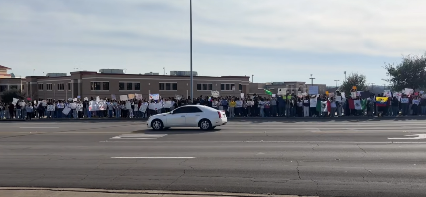 Waco High ICE Protest