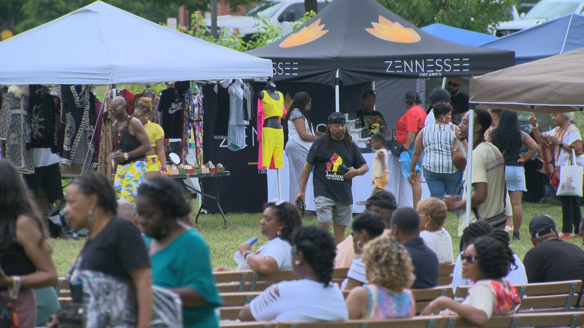 Community members celebrate Juneteenth at Music City Freedom Festival