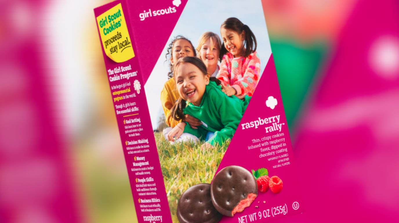 Girl Scouts' new Raspberry Rally Cookie