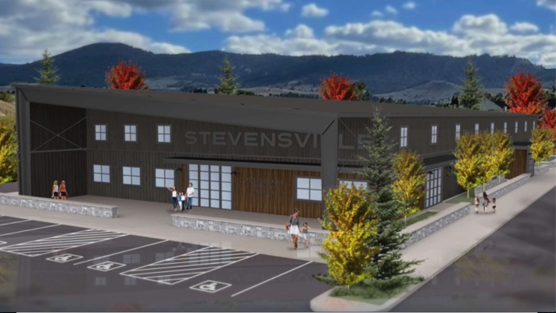 Stevensville Community Center project rendering 