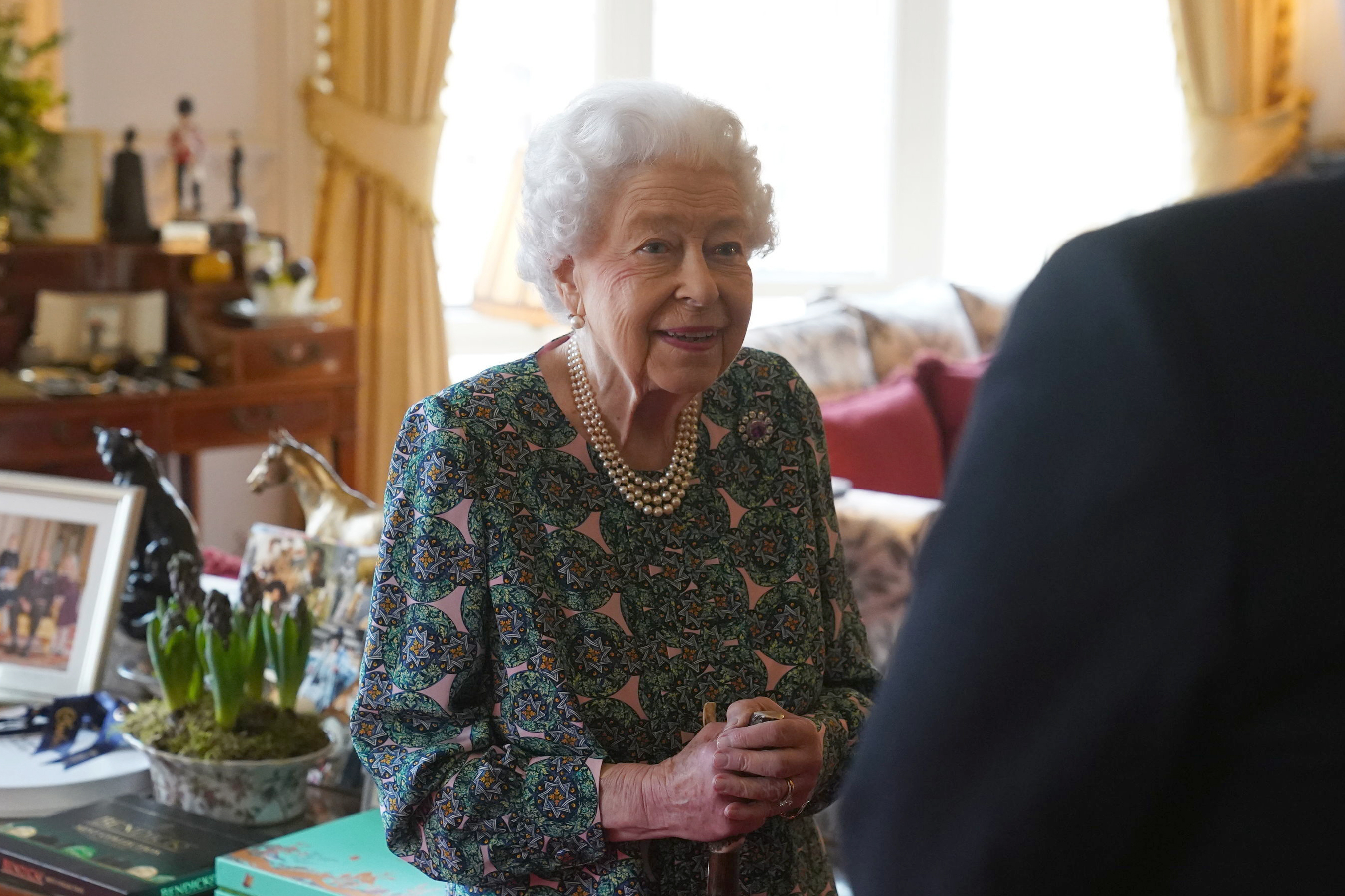 Virus Outbreak Britain Queen