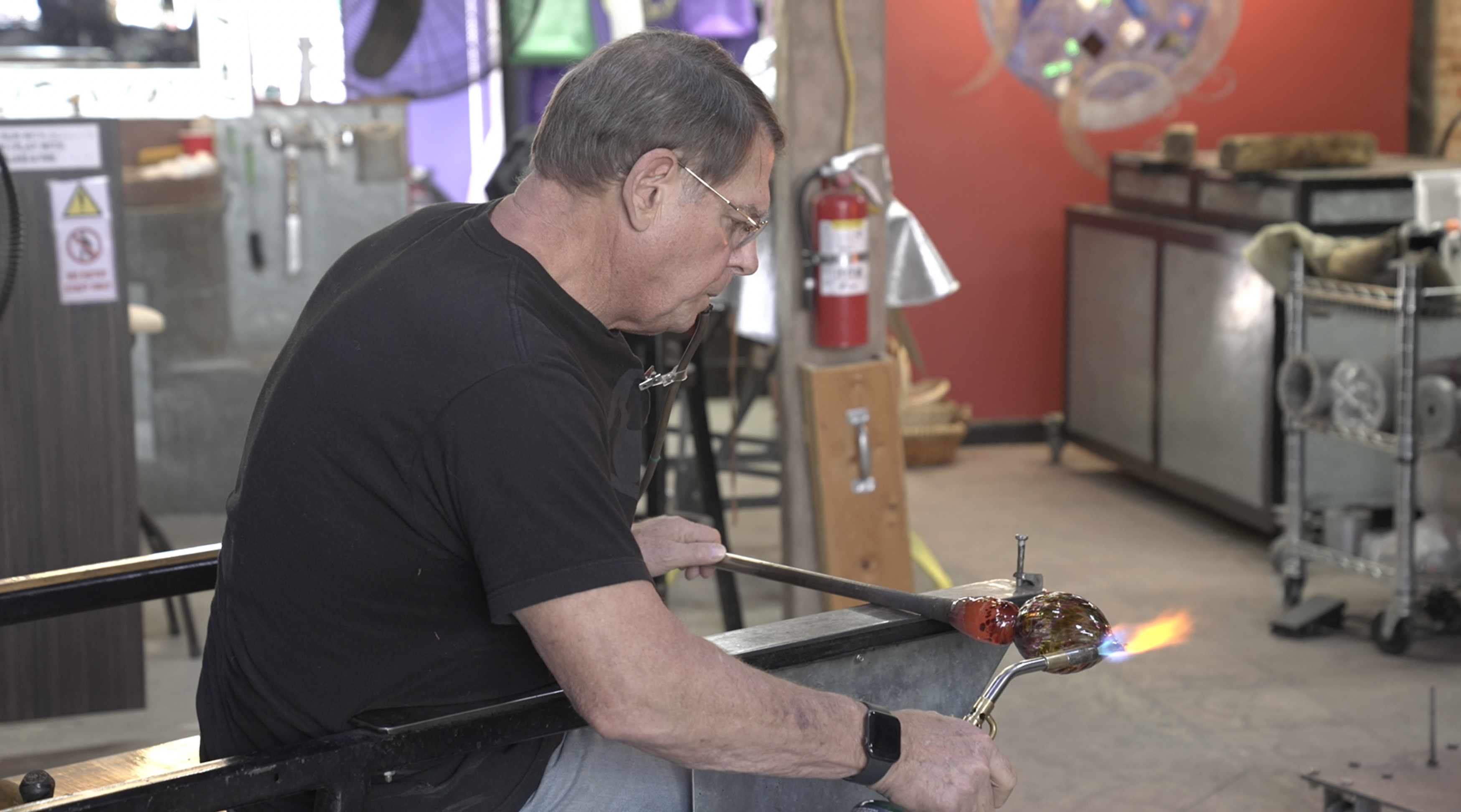 The art of glass blowing 