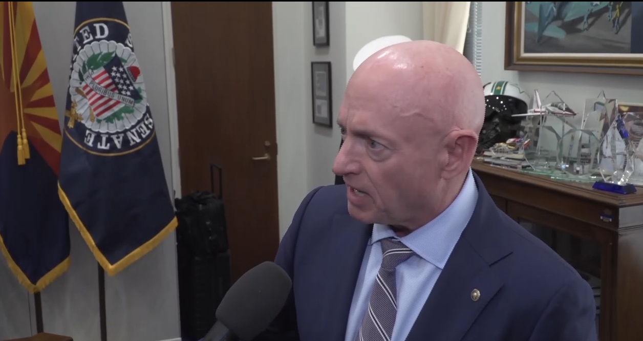 Sen. Mark Kelly answers questions in an interview with Scripps News.