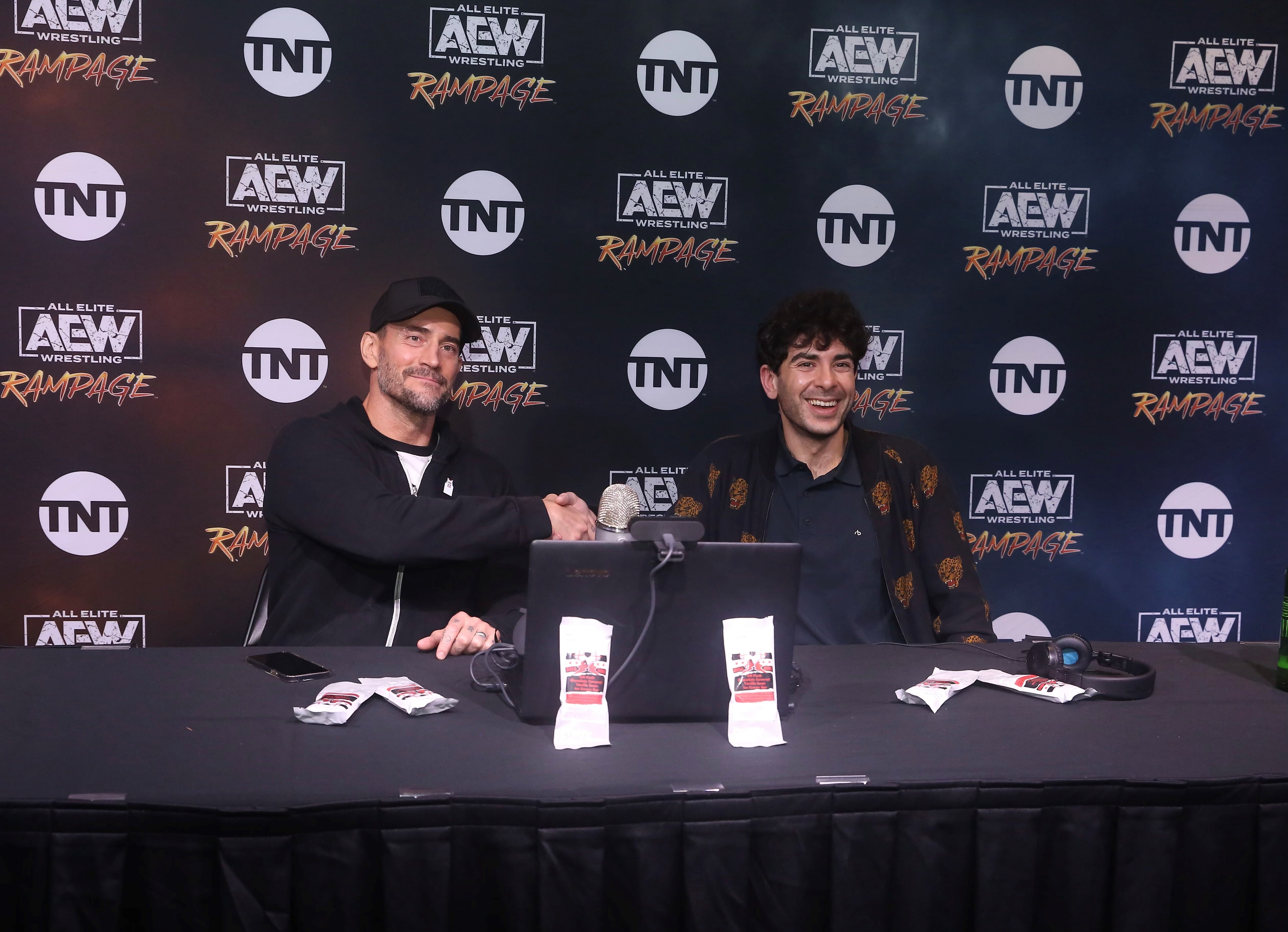 FILE CM Punk, Tony Khan AEW 3 Years Wrestling