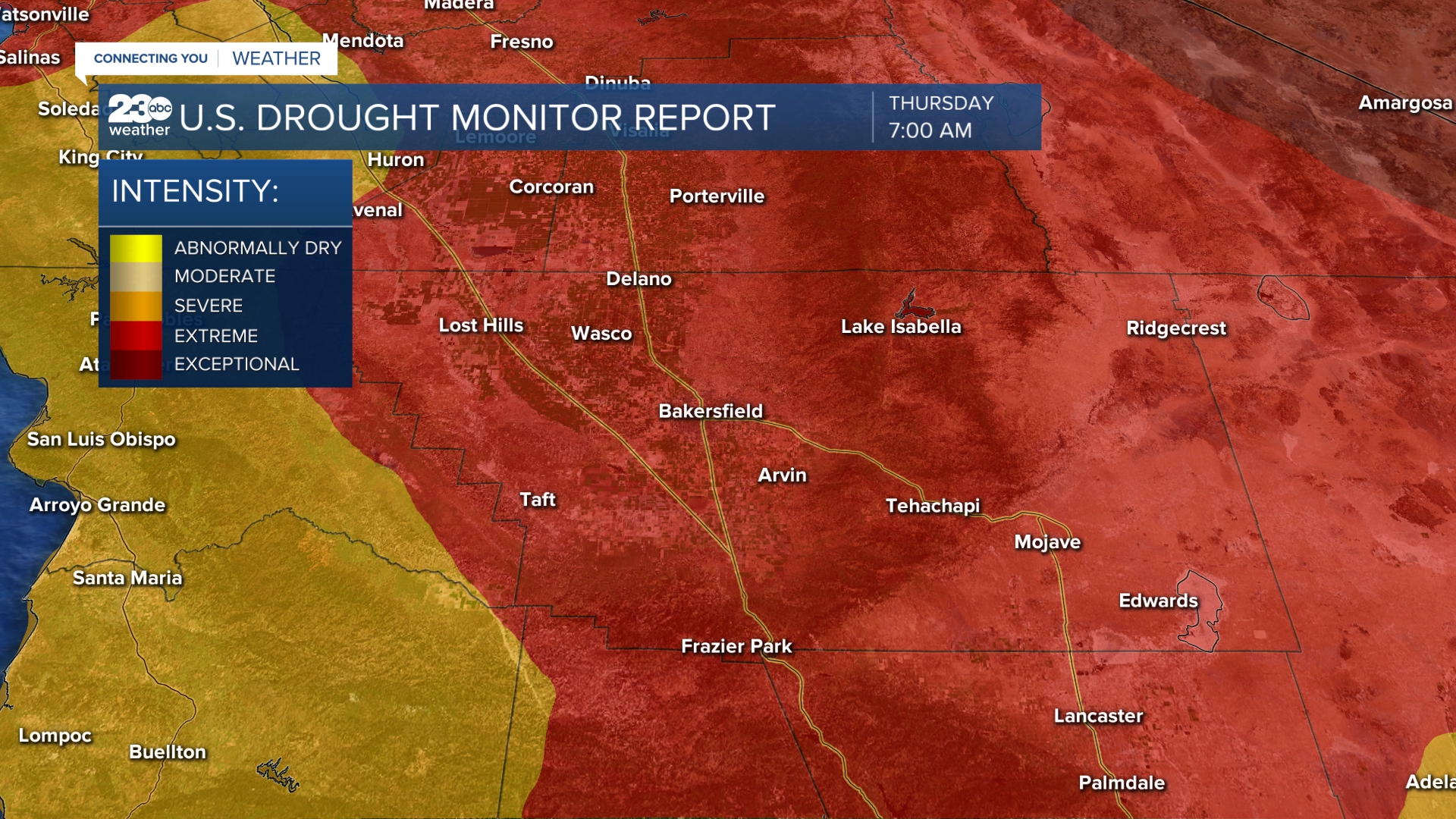 Kern County Drought Status as of 5/6/2021
