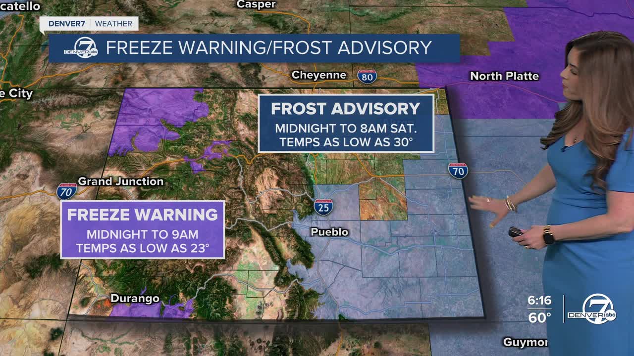Freeze Warning/Frost Advisory Overnight