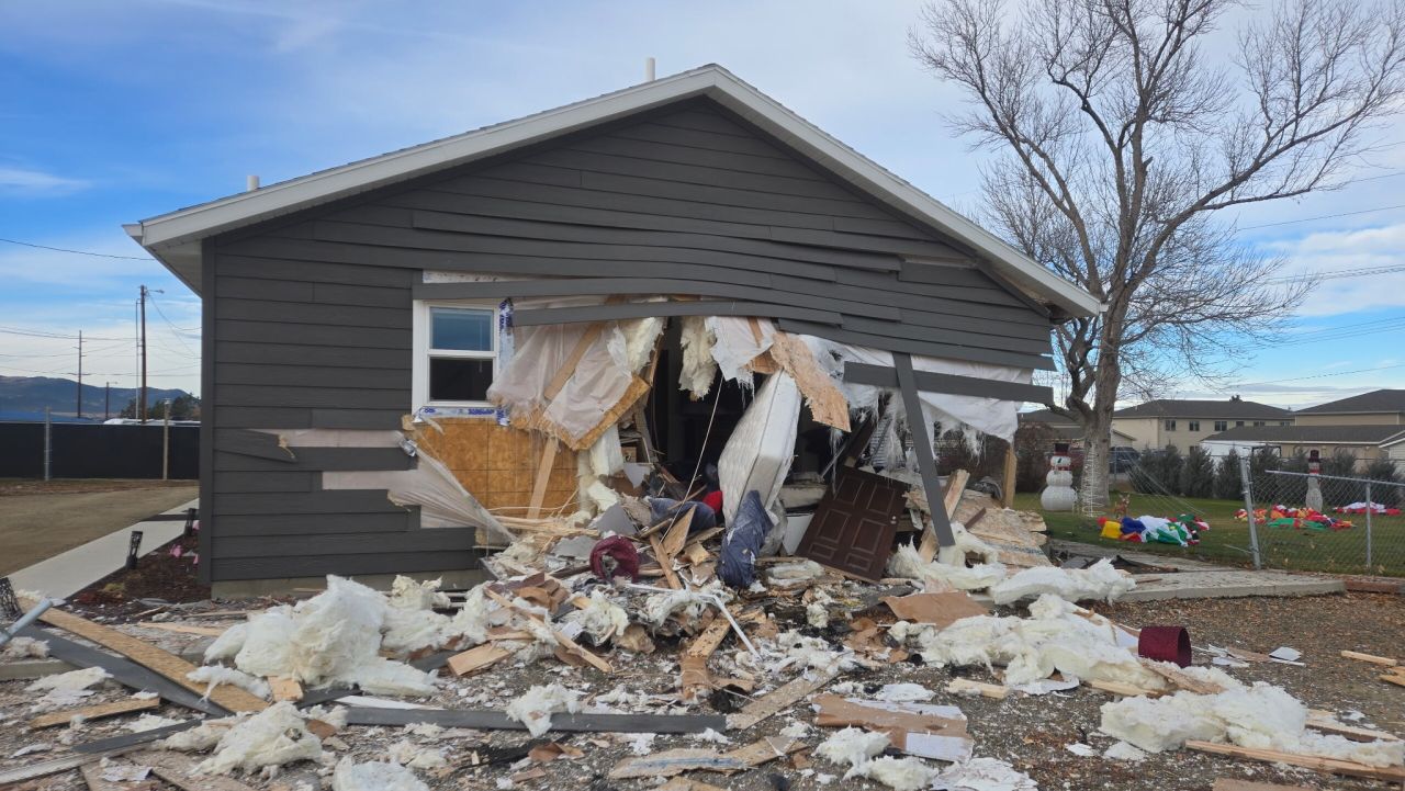 One person died after a vehicle crashed into a house in Lewis & Clark County on Saturday