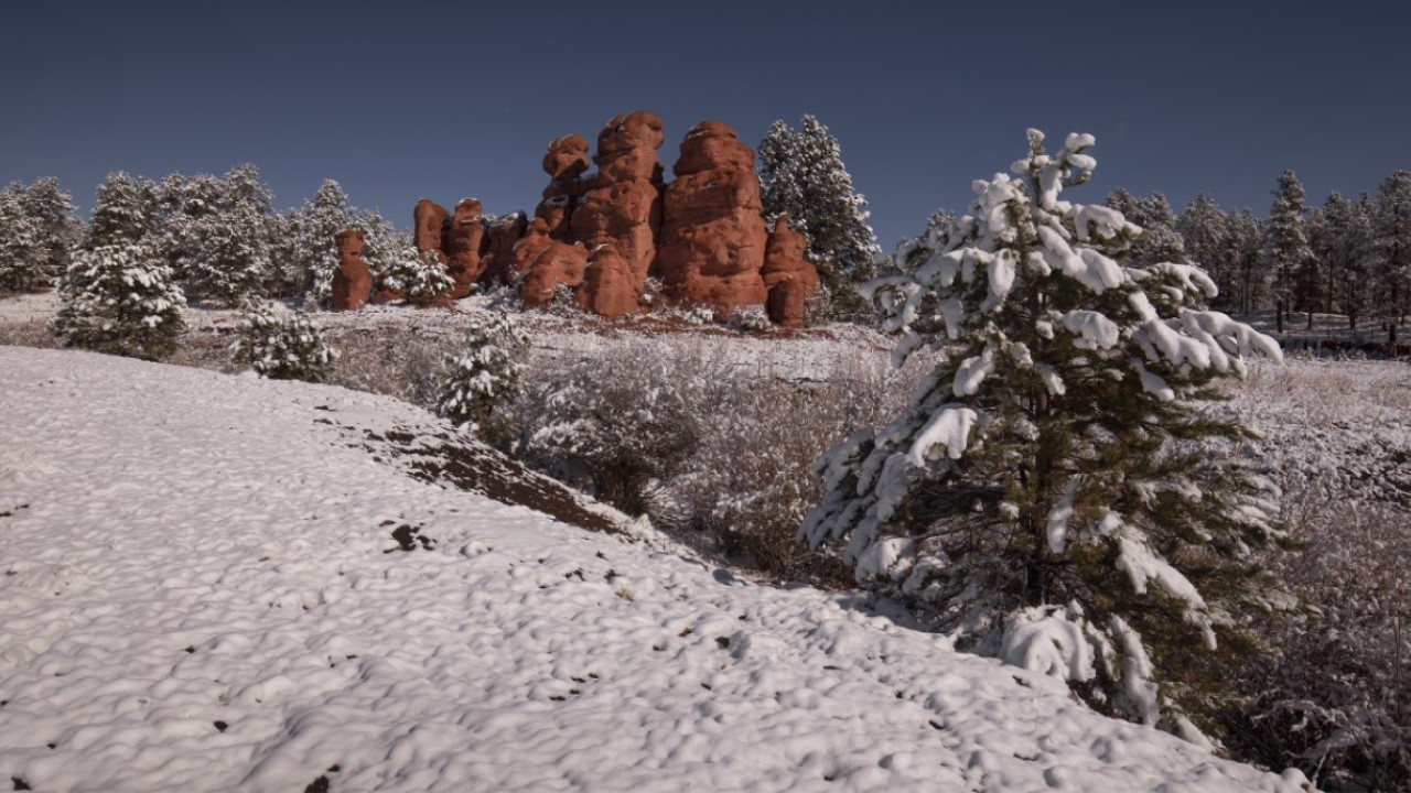 Teller County April snowfall