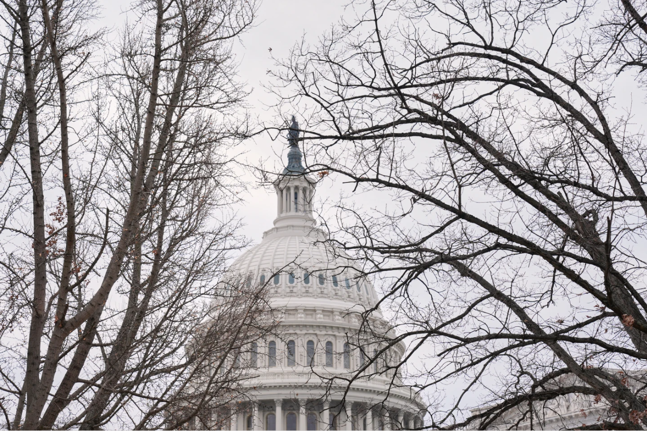 The U.S. Capitol is photographed, Monday, Jan. 5, 2025, in Washington, D.C.
