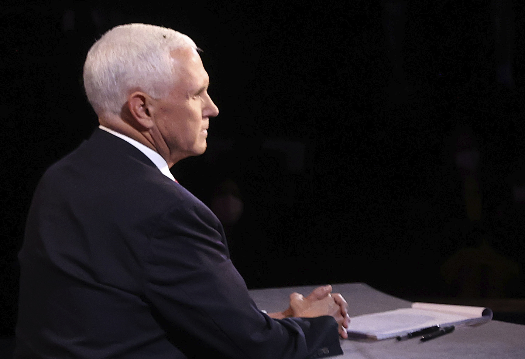 Fly lands on Pence's head during debate