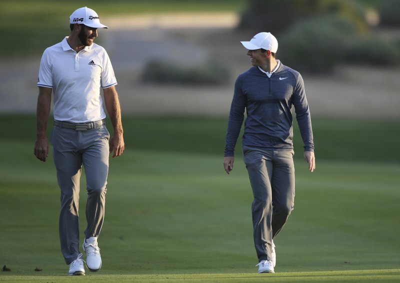 Dustin Johnson and Rory McIlroy