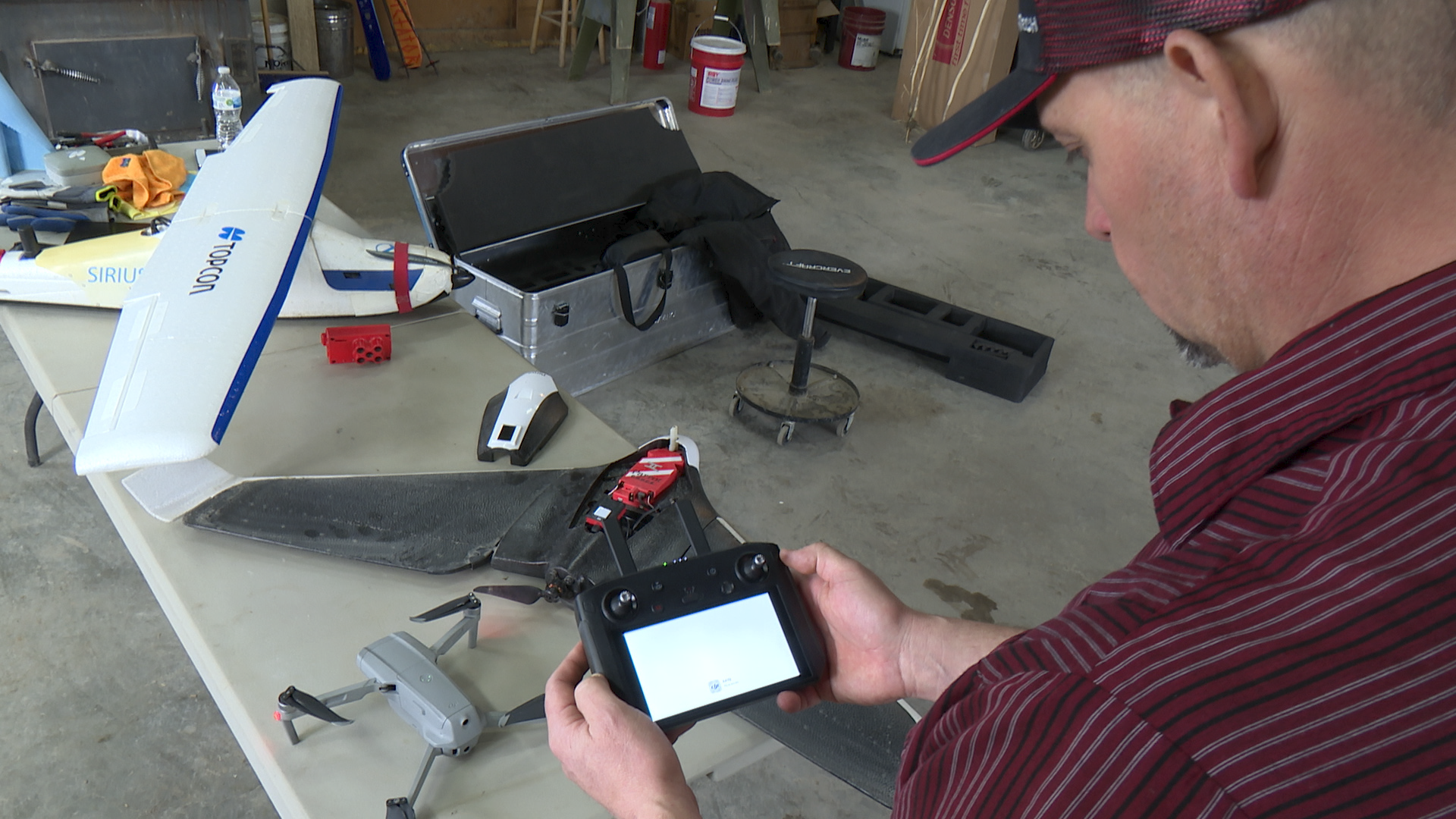 Doug Weist using a drone