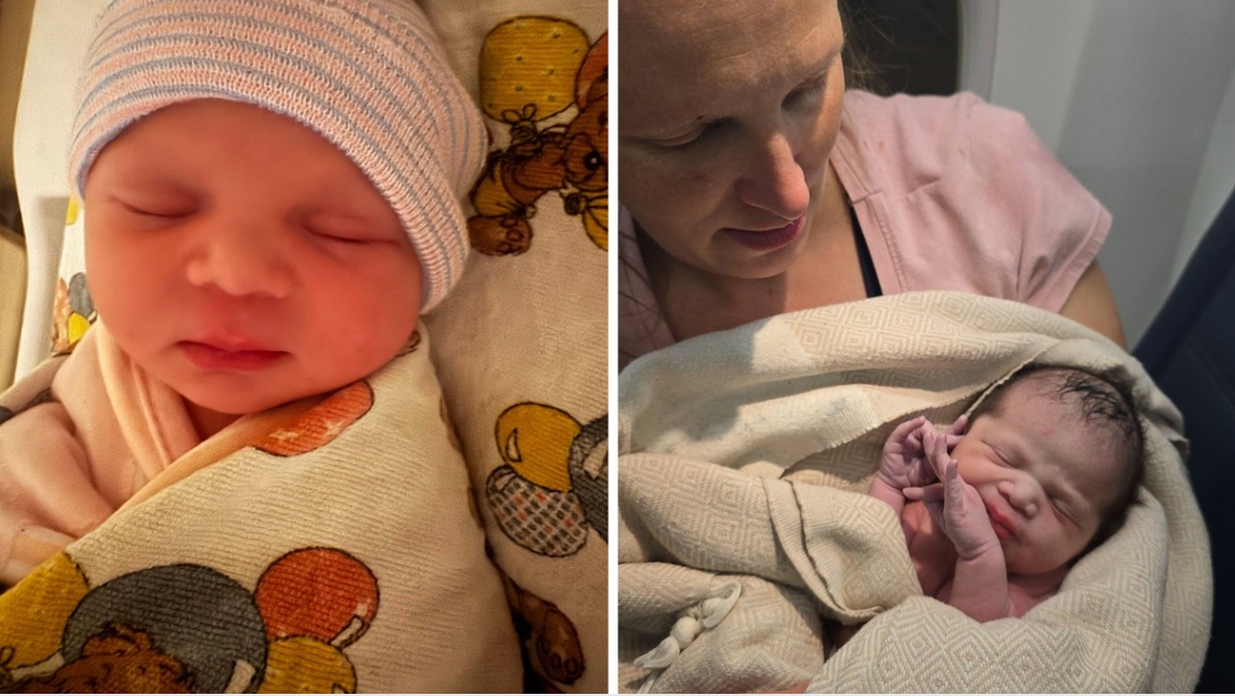 Delta Flight Birth
