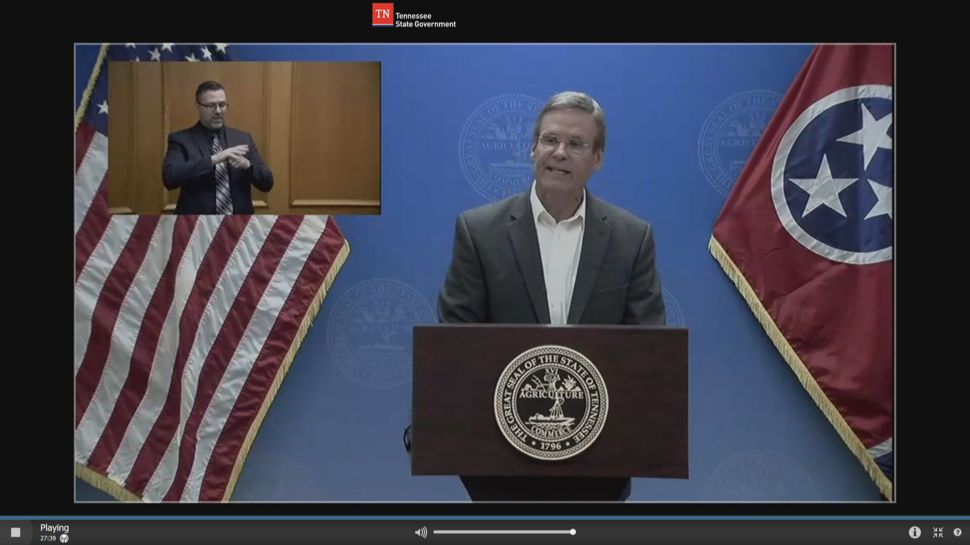 Gov Bill Lee COVID-19 briefing