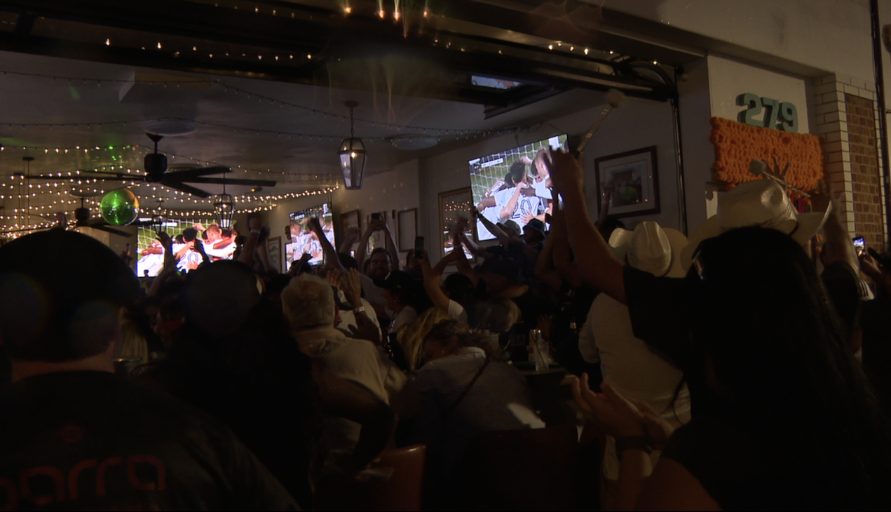 La Nacional, a bar on Third Avenue in Chula Vista, was packed Saturday night. 