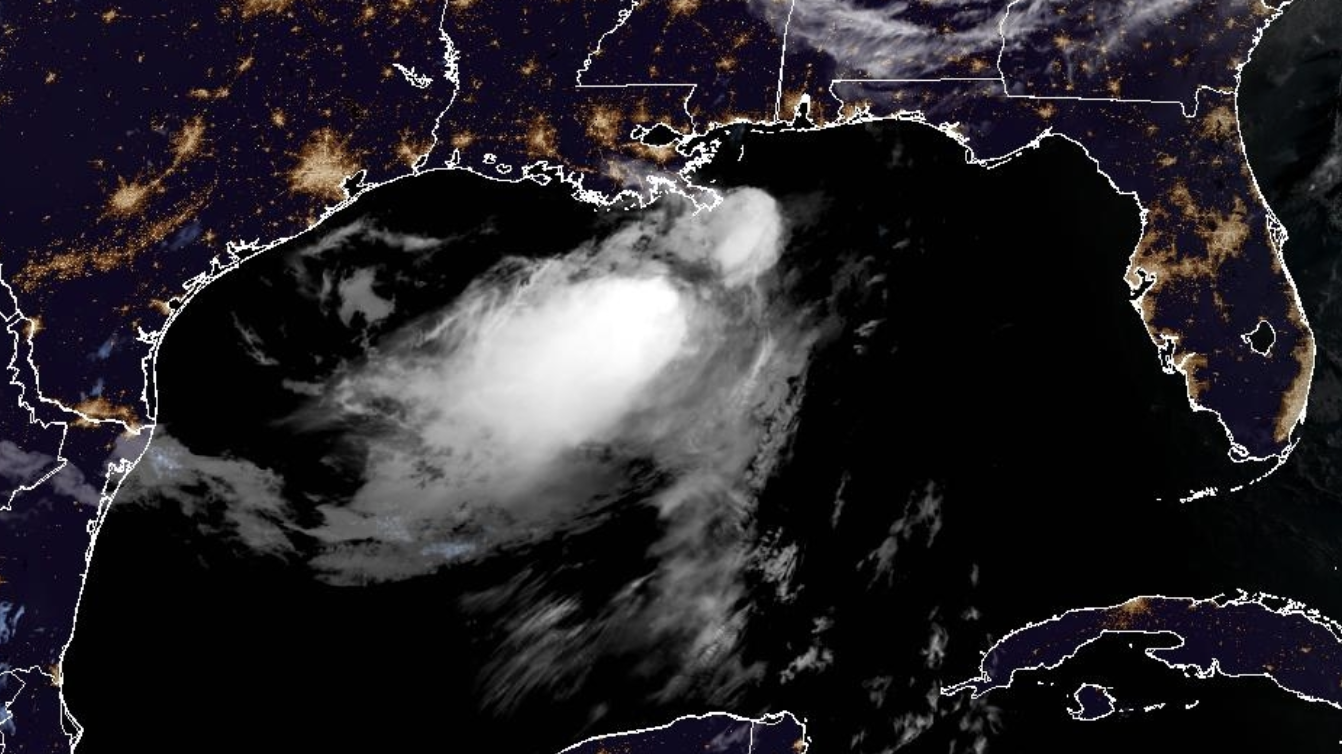 Satellite of Tropical Storm Bertha