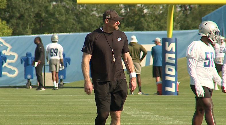 Dan Campbell Lions Training Camp