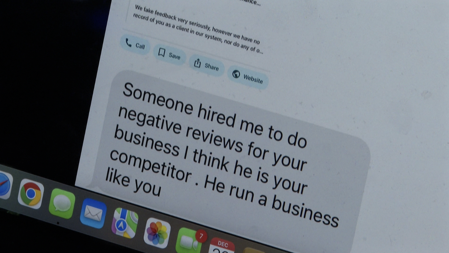 one star review scam