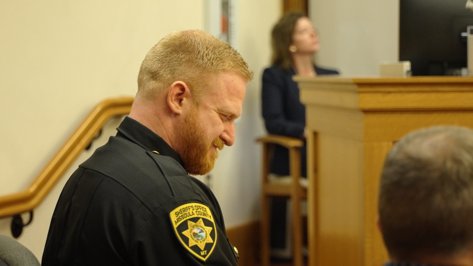 Missoula County Sheriff's Deputy Michael Baker's Jury's Verdict Reaction 