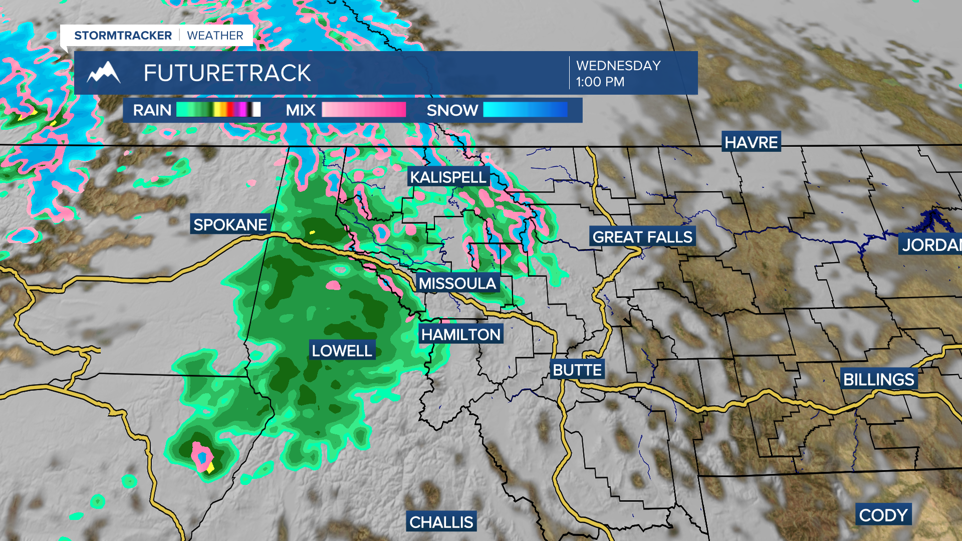Rain, snow, and wind on the way