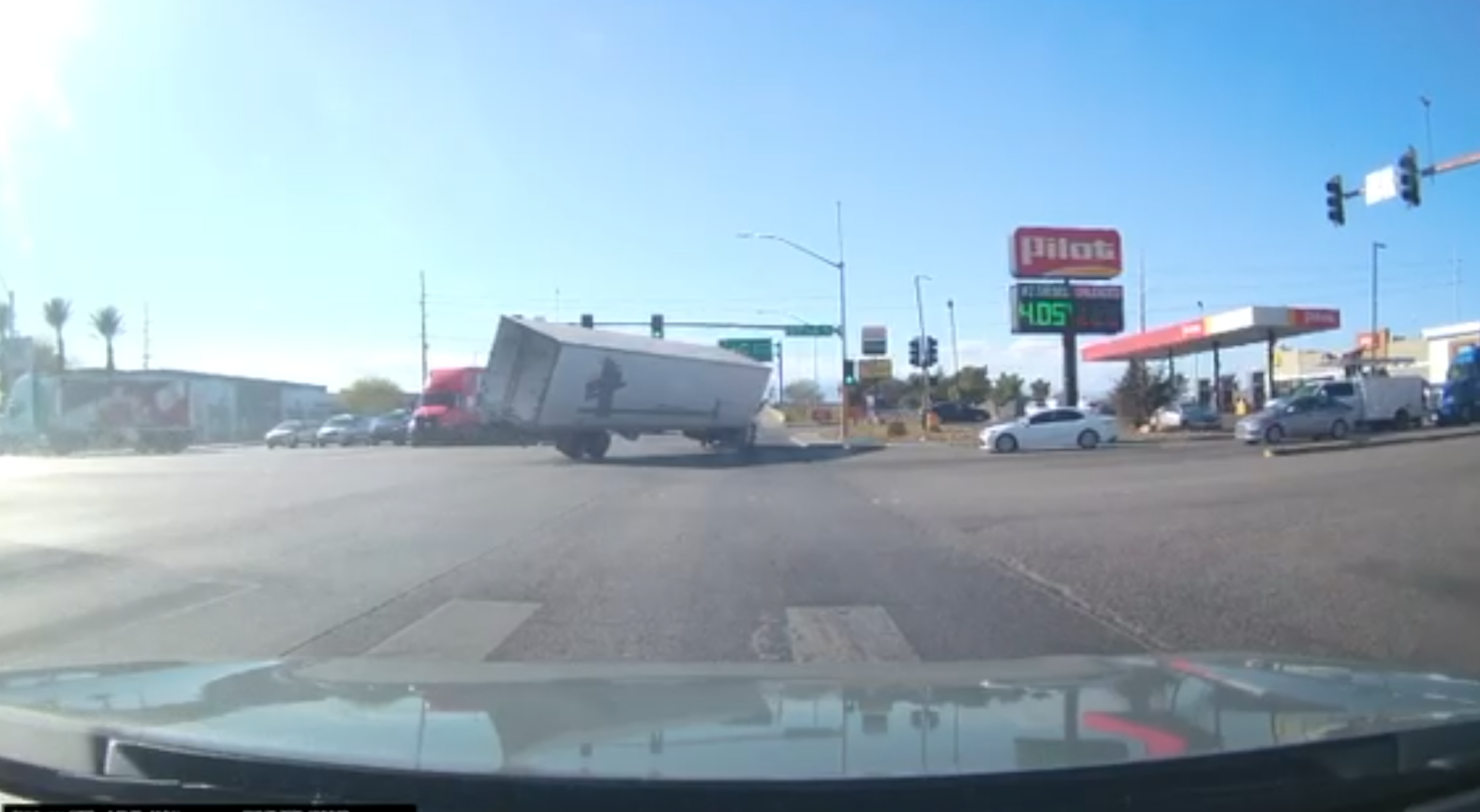 Pecos and Craig semi-truck collision