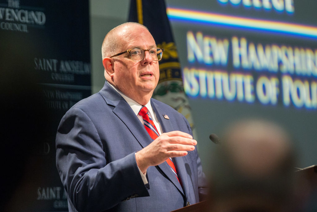 Maryland Republican Gov. Larry Hogan says he won't challenge Trump in 2020