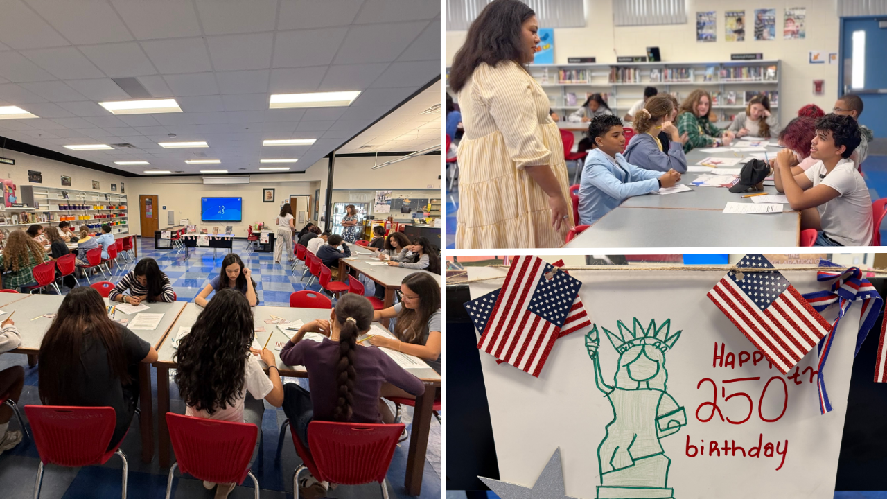 Shields Middle School students create time capsule to celebrate America 250