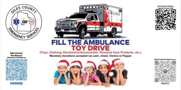 Giles Emergency Services Toy Drive