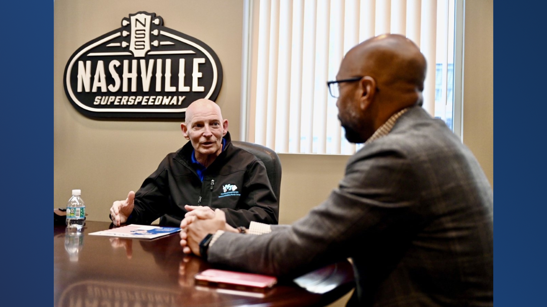 Nashville superspeedway meets with MTSU senior adviser for military connected students