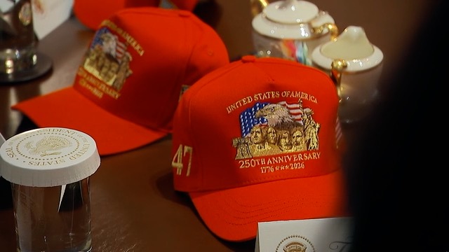 Two American 250 Trump Hats