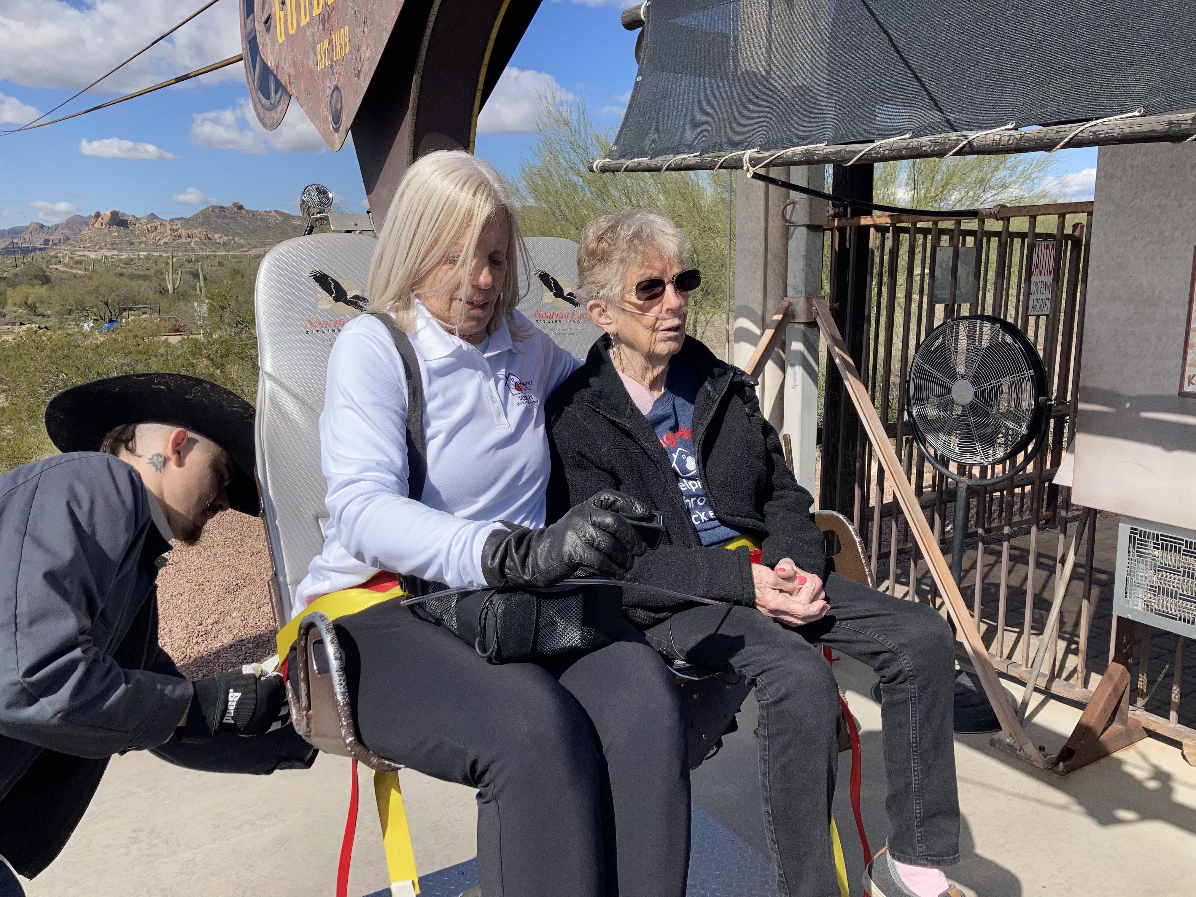 Barbara Kling zip lining 