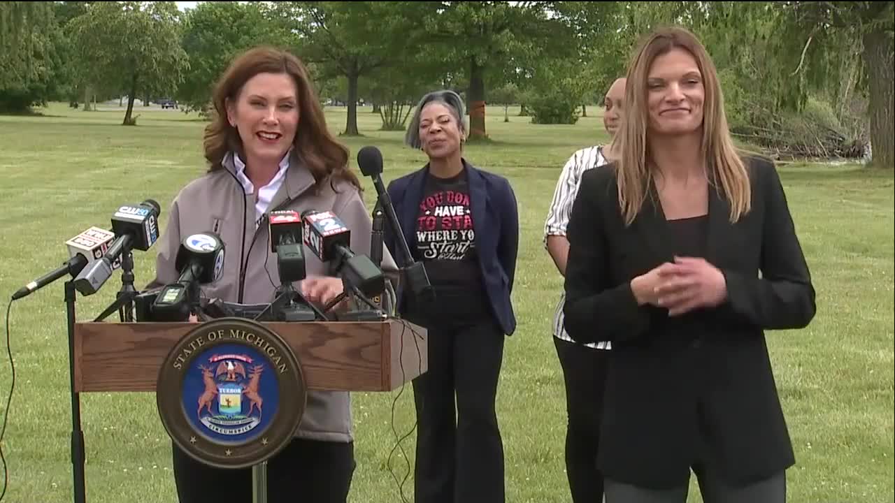 Governor Gretchen Whitmer Celebrating the Removal of Michigan COVID-19 Restrictions