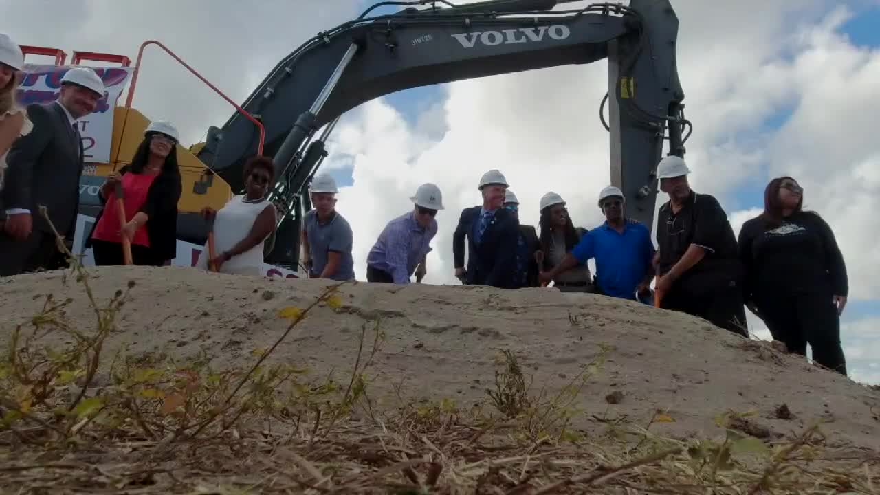 Delray Beach Housing Authority and city leaders attend groundbreaking for Island Cove apartments, Aug. 5, 2022