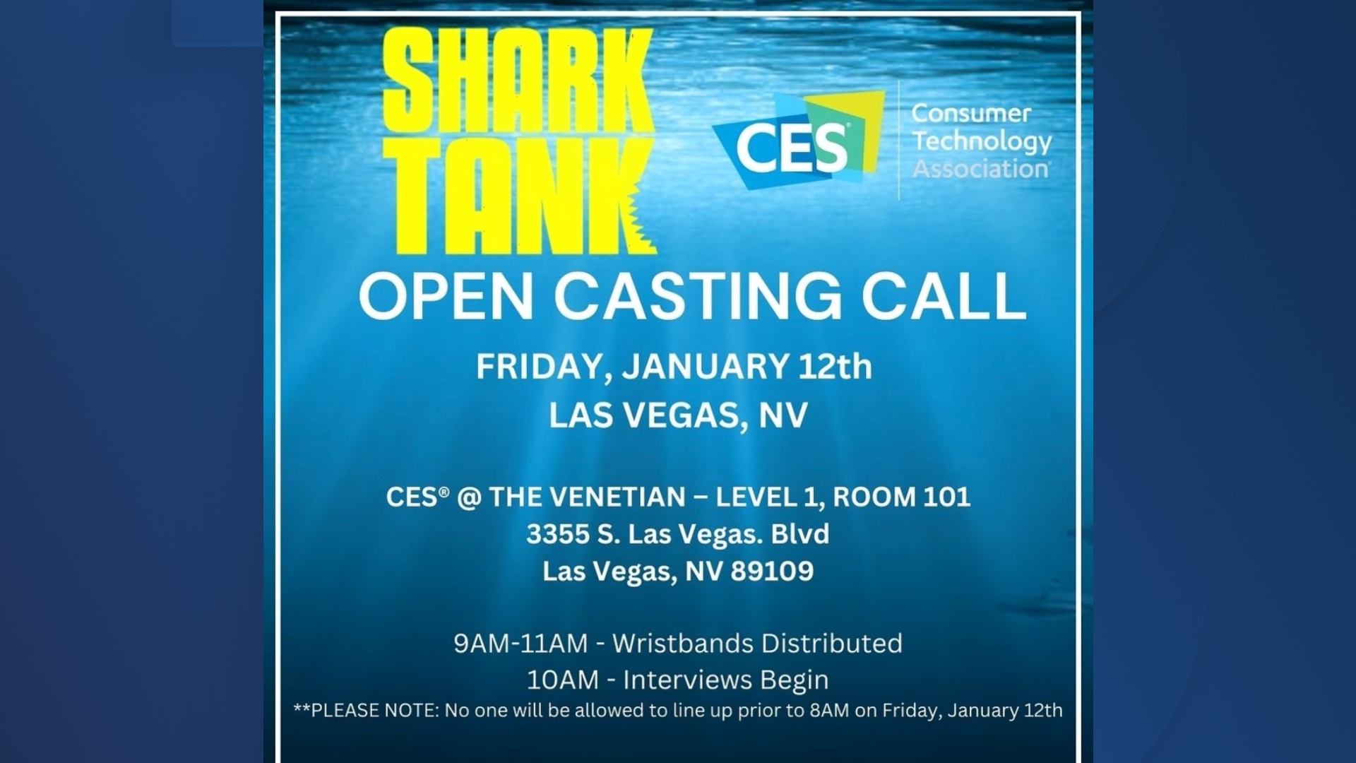 Shark Tank season 16 casting call