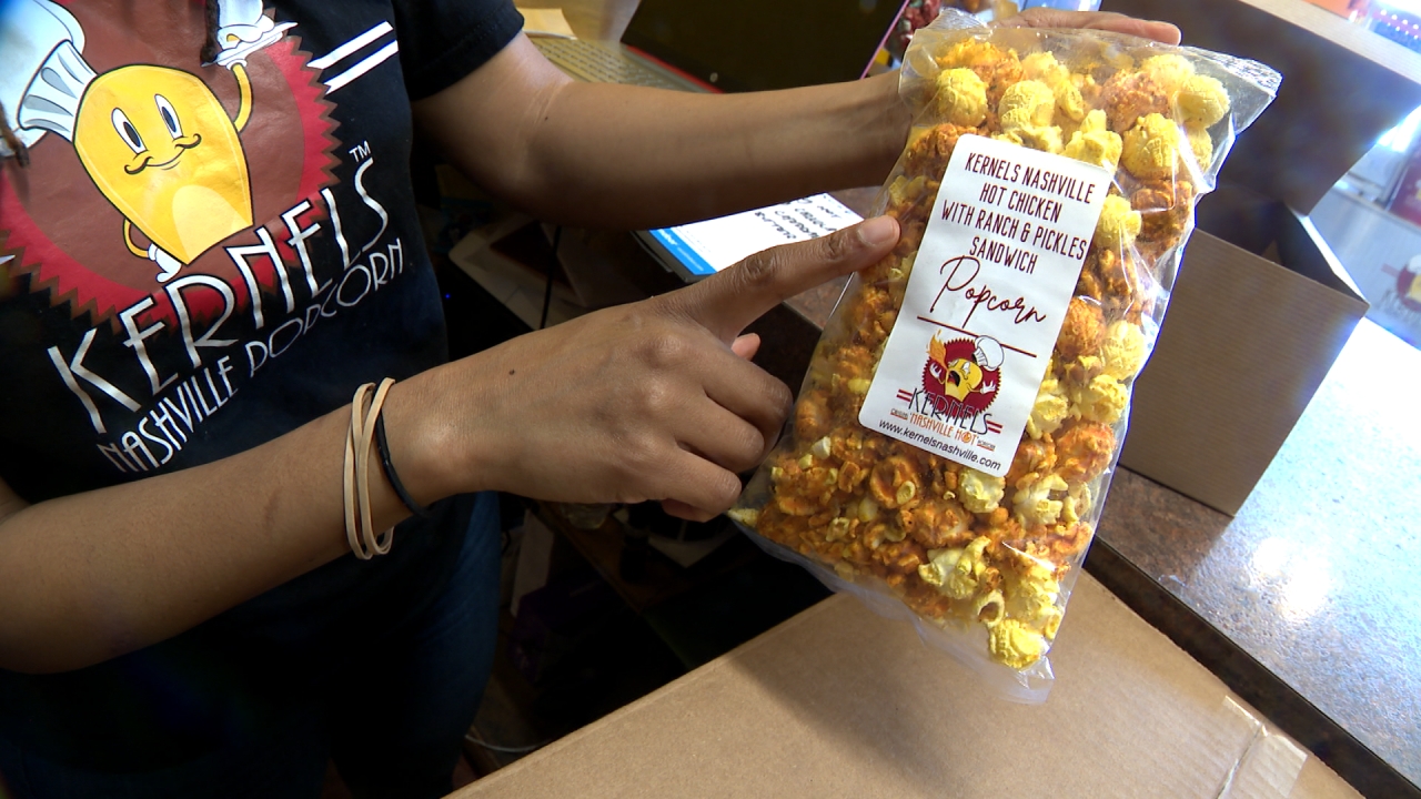 hot popcorn