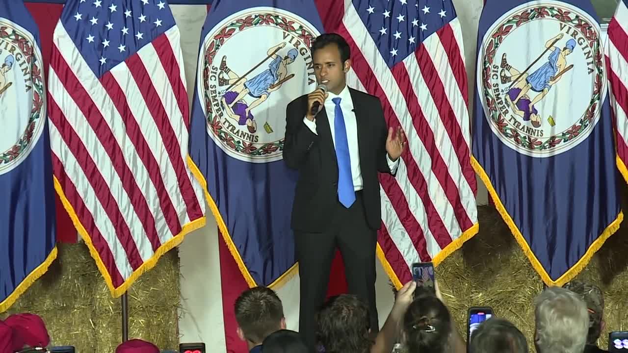 Vivek Ramaswamy Virginia GOP Rally 