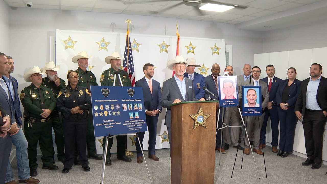 Press conference for Operation Summer Hurricane in Apalachicola