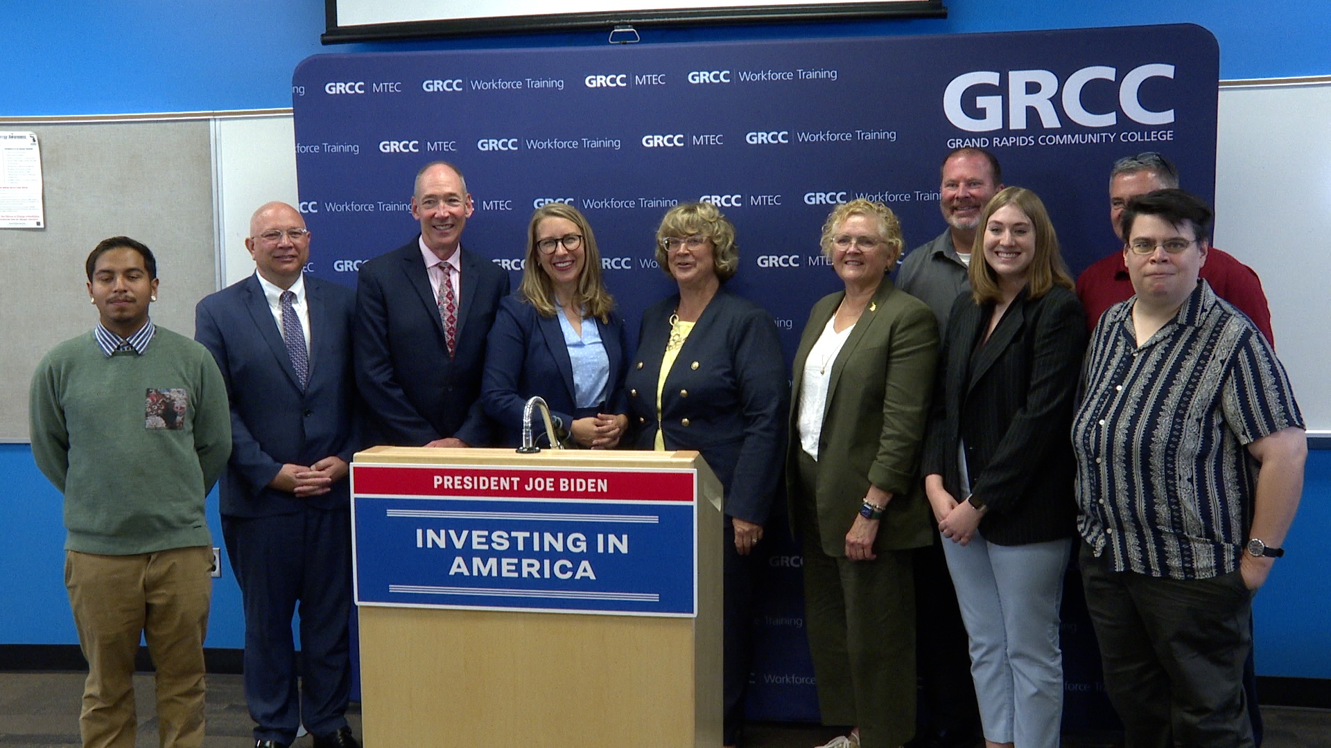 Congresswomen Hillary Scholten and Members of GRCC