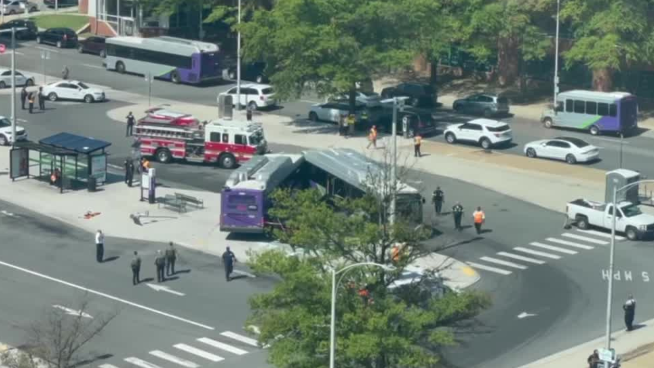 Several injured after crash at GRTC transfer station in downtown Richmond