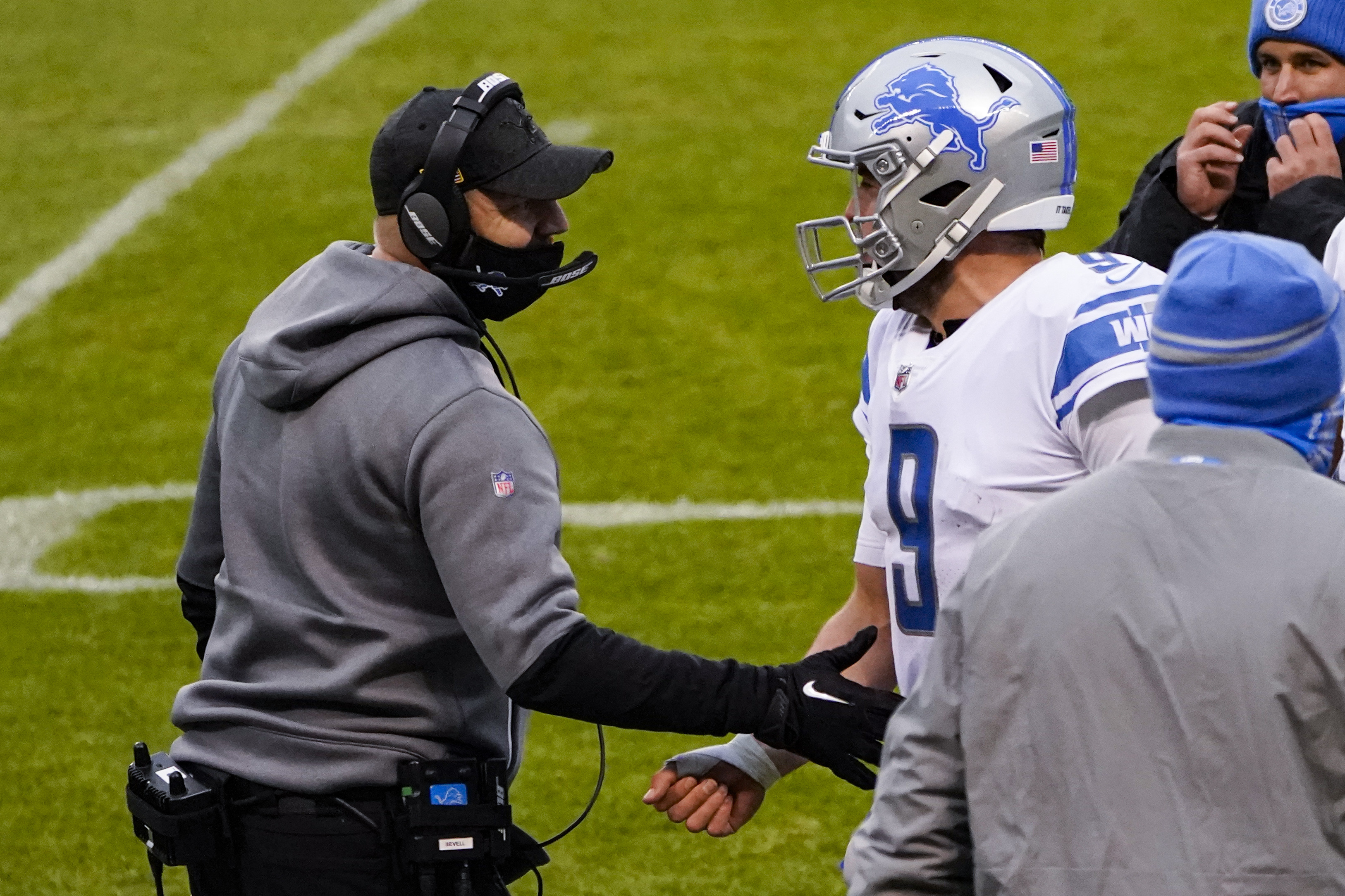 Darrell Bevell Matthew Stafford Lions Bears Football