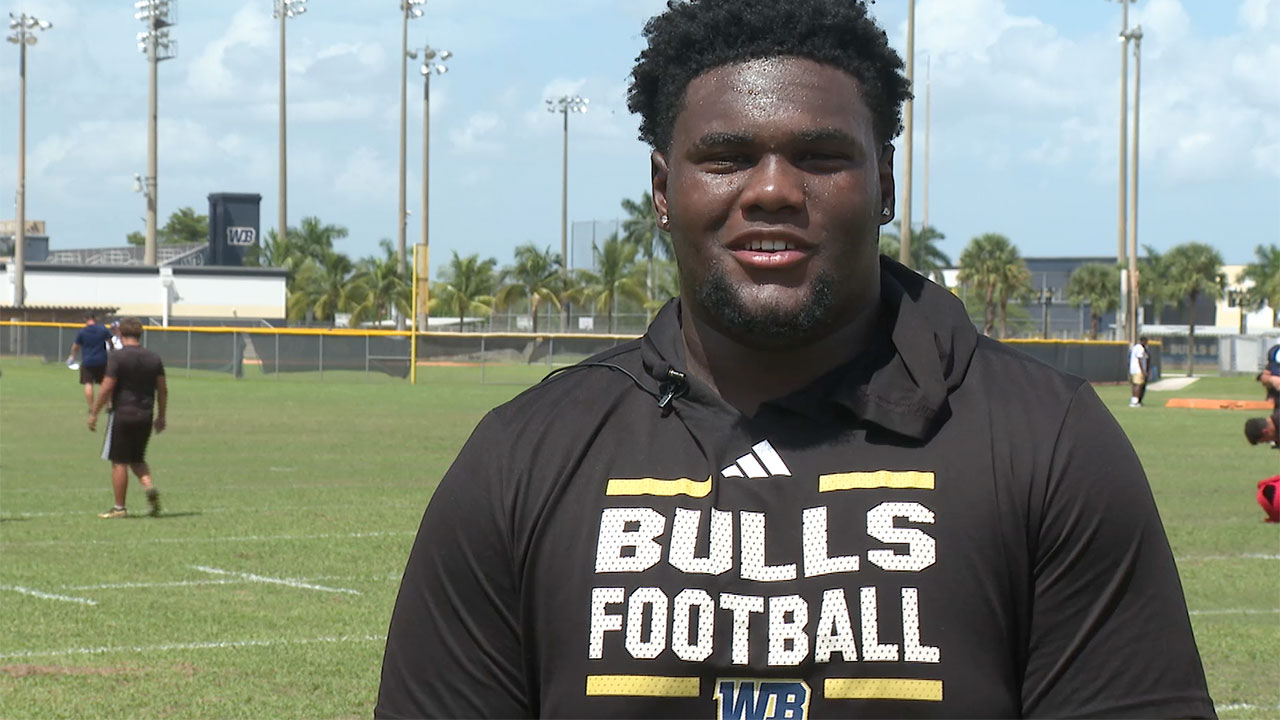 Jamar Thompson of West Boca Raton High School