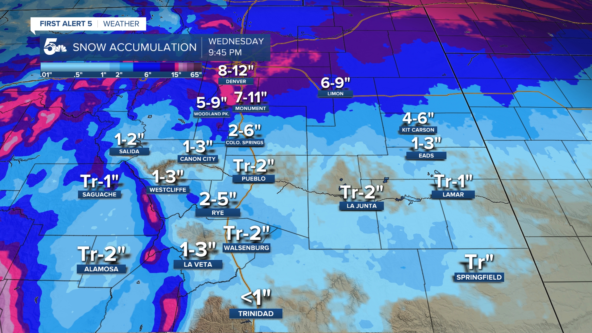 Snow Forecast - Southern Colorado