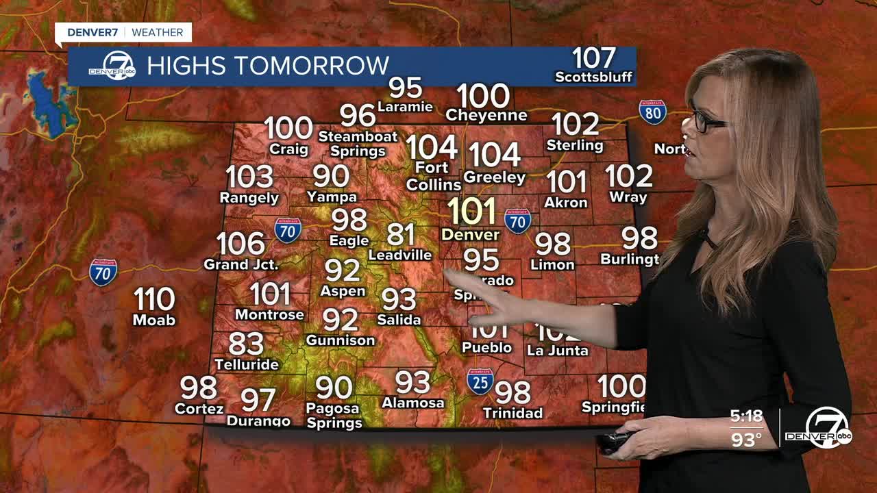 Highs on Sunday