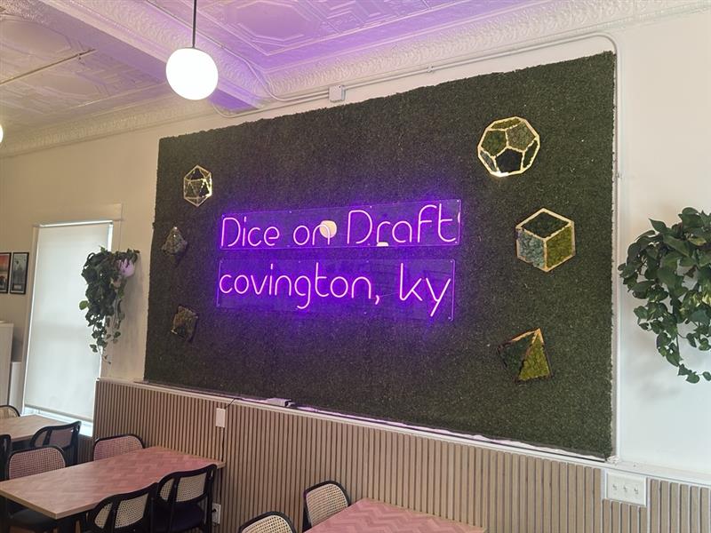 Dice on Draft Covington Board Game Bar