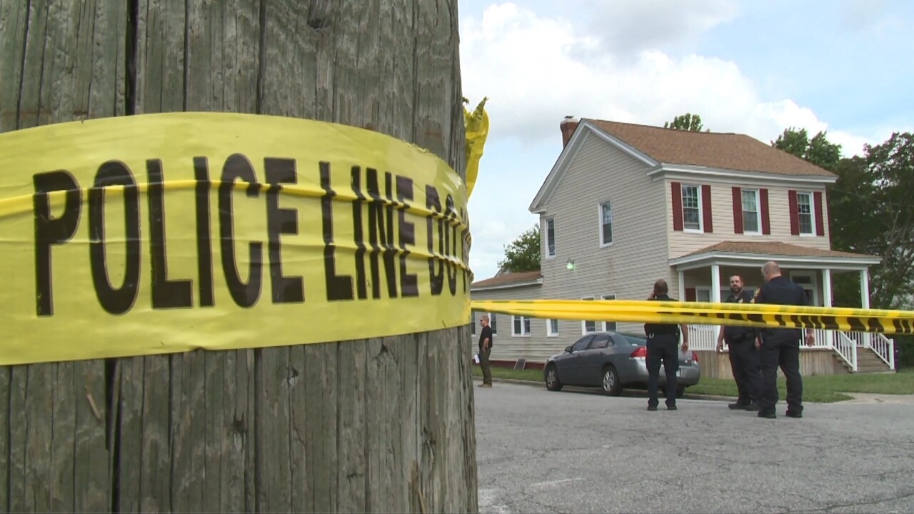 Scene footage at Maple Ave quadruple homicide shooting