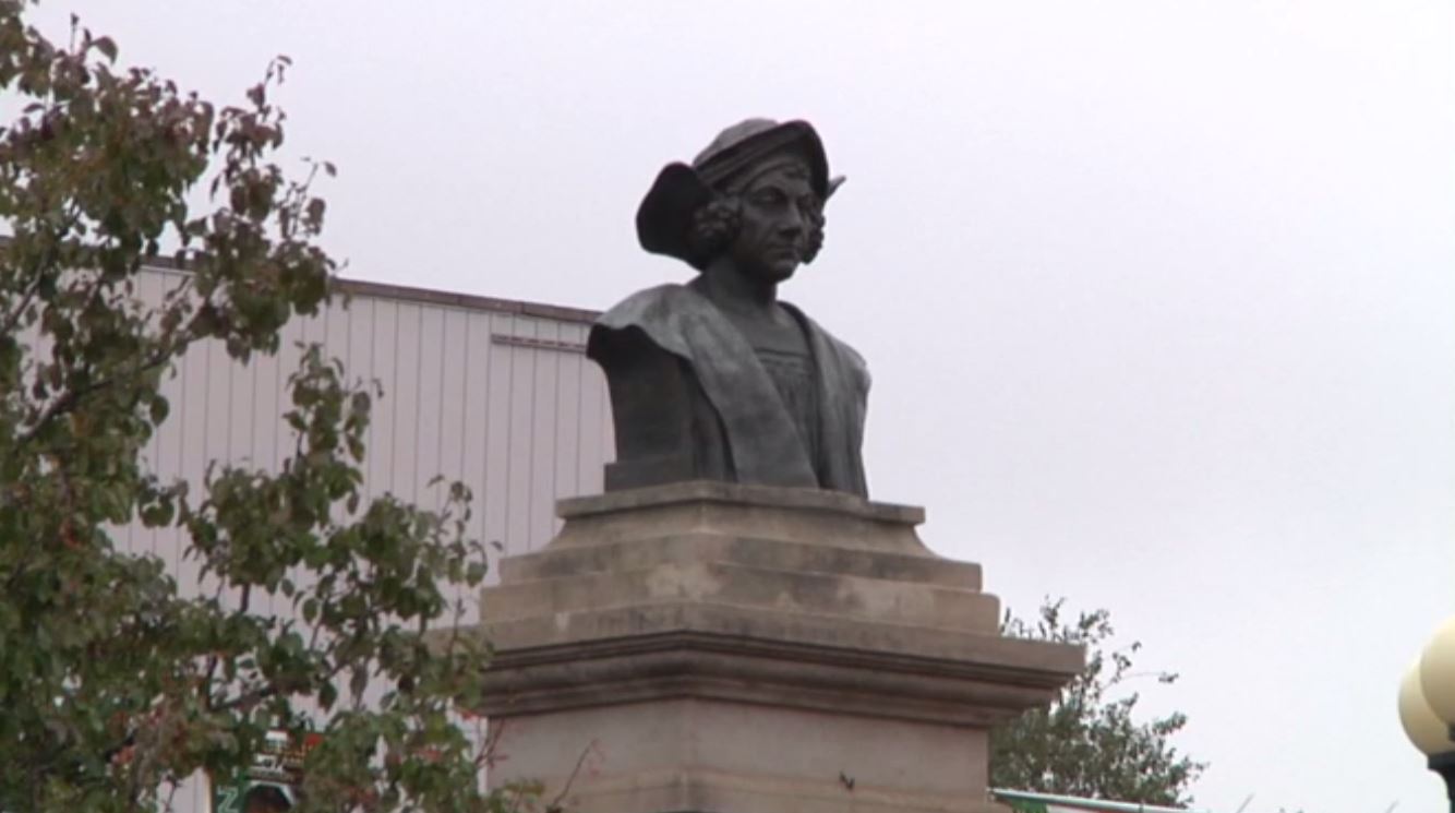 Columbus statue in Pueblo