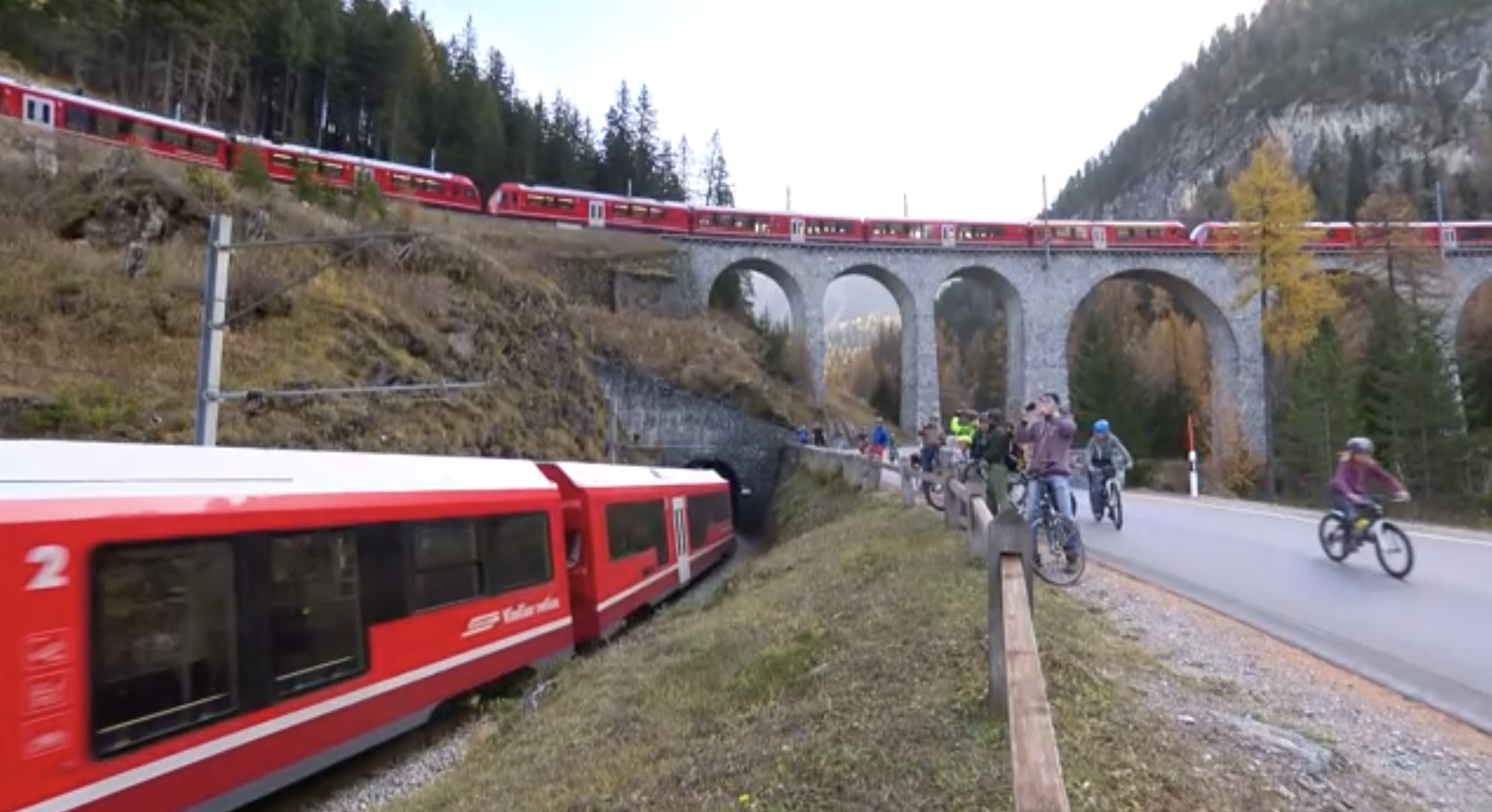 Switzerland world's longest passenger train 