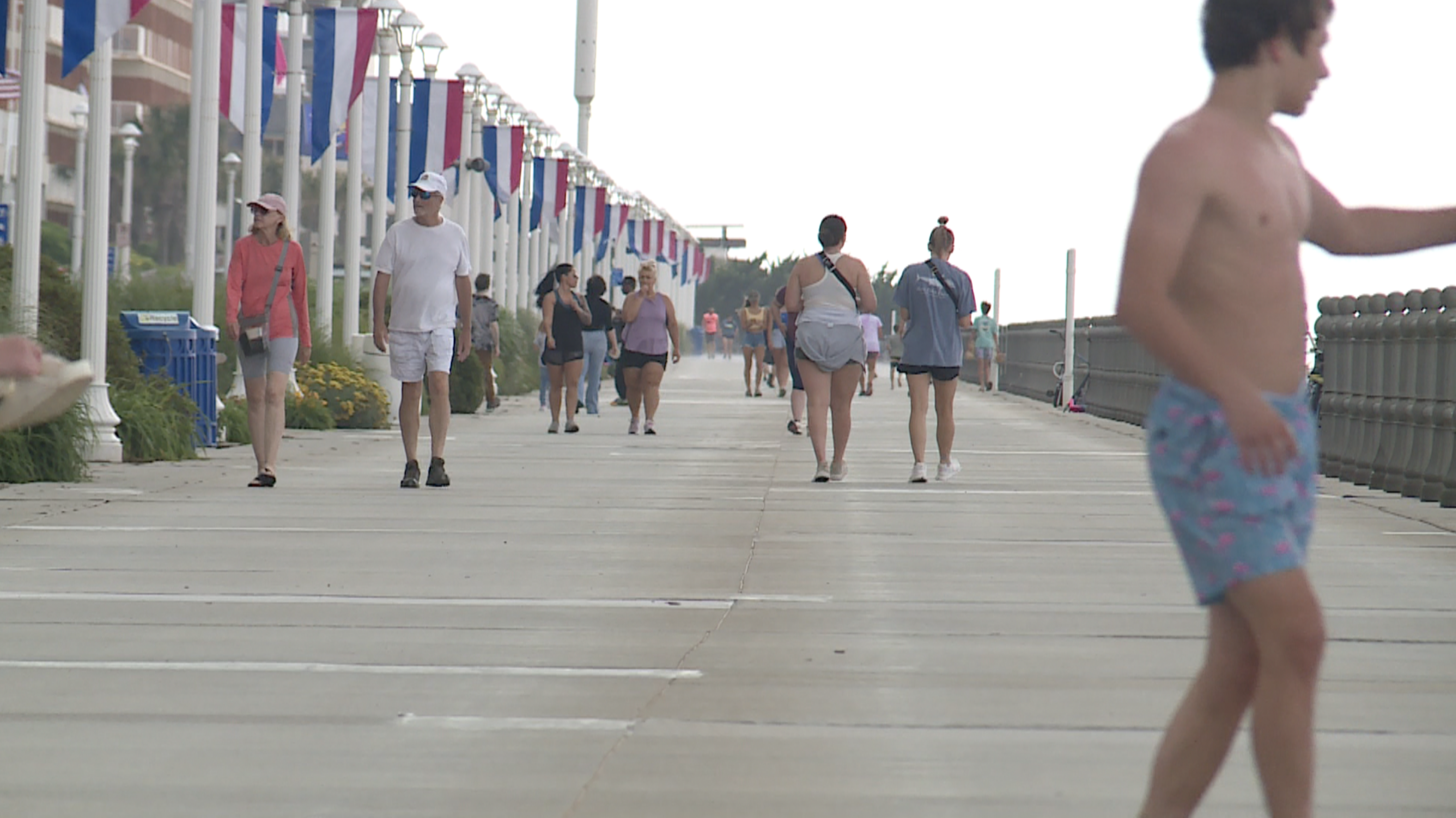 People on VB boardwalk 5 24 24