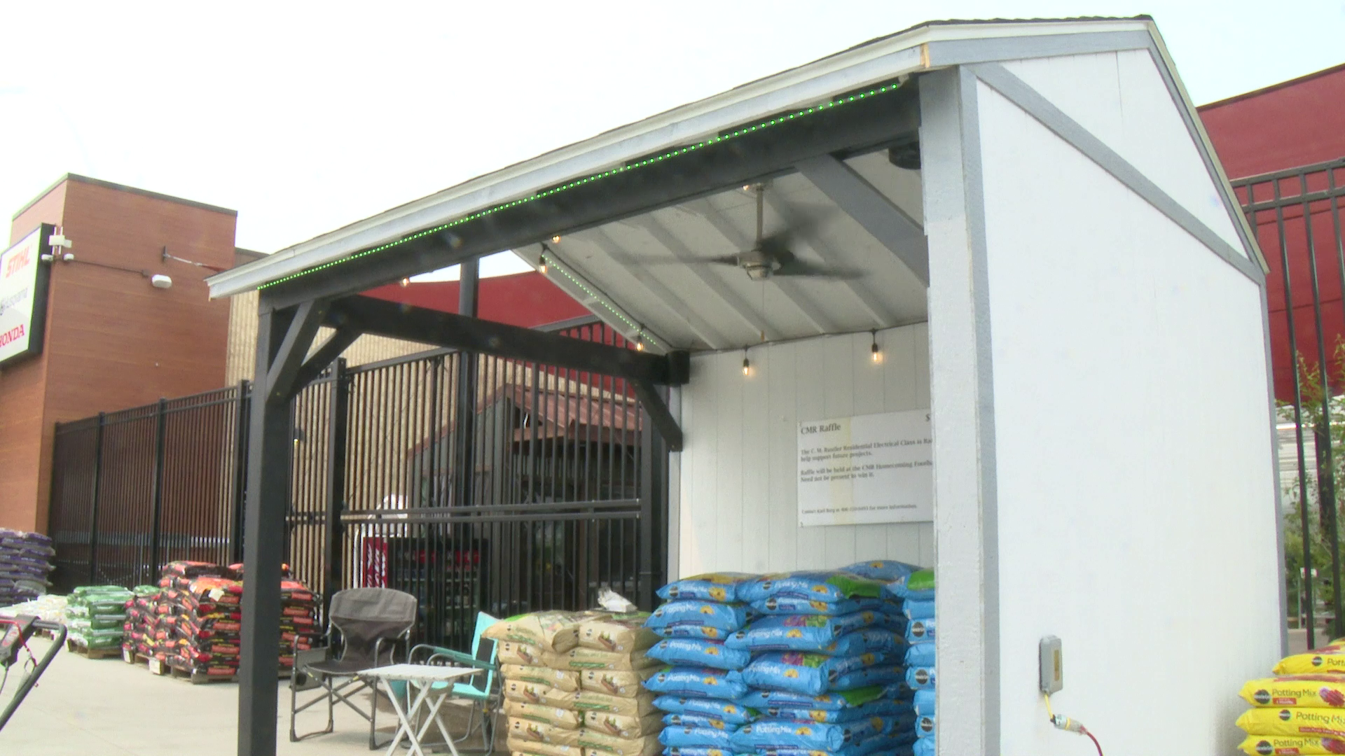 CMR students build pavilion