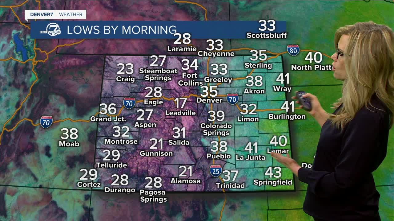 Lows by morning